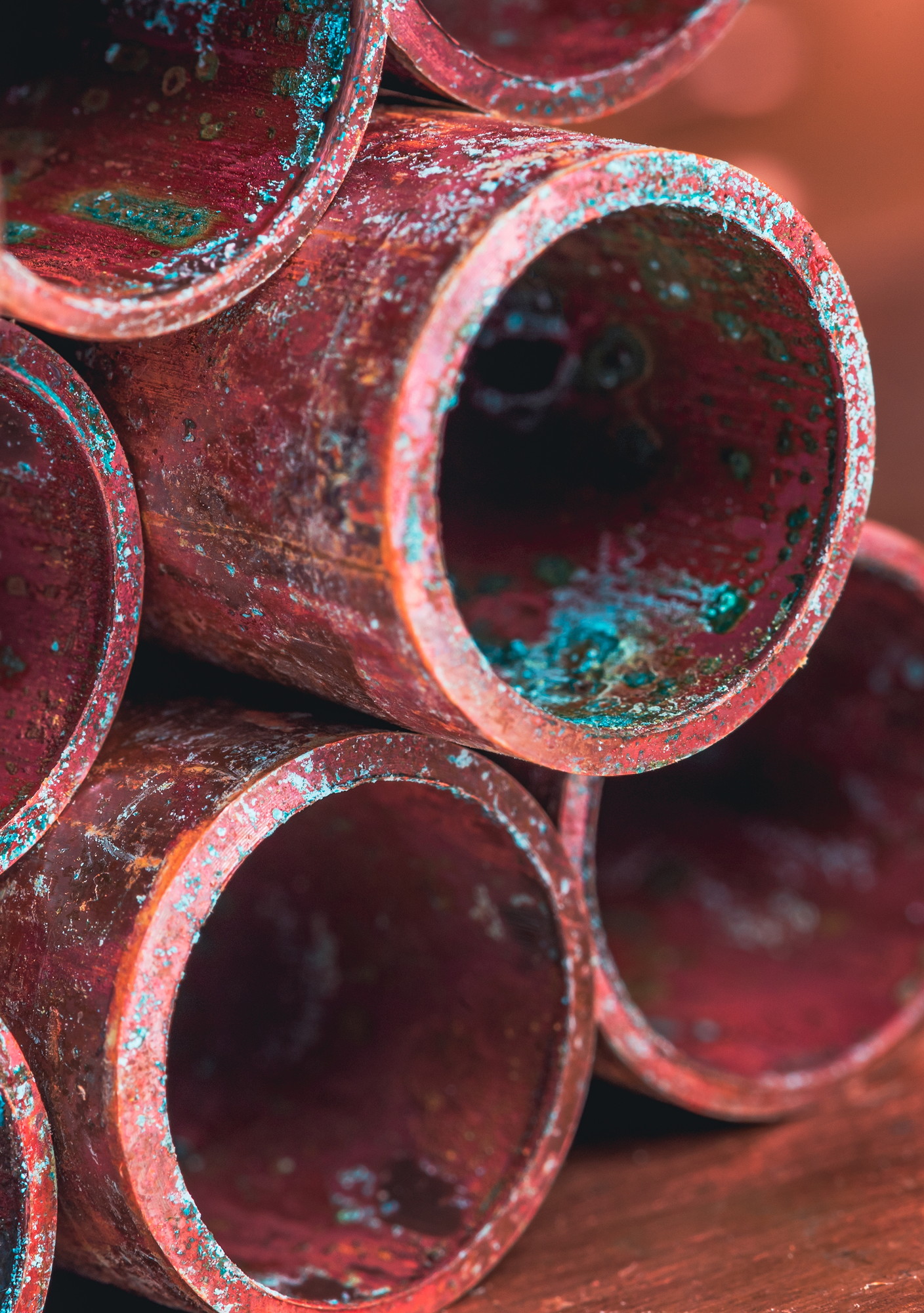 Copper Pipes Corroded